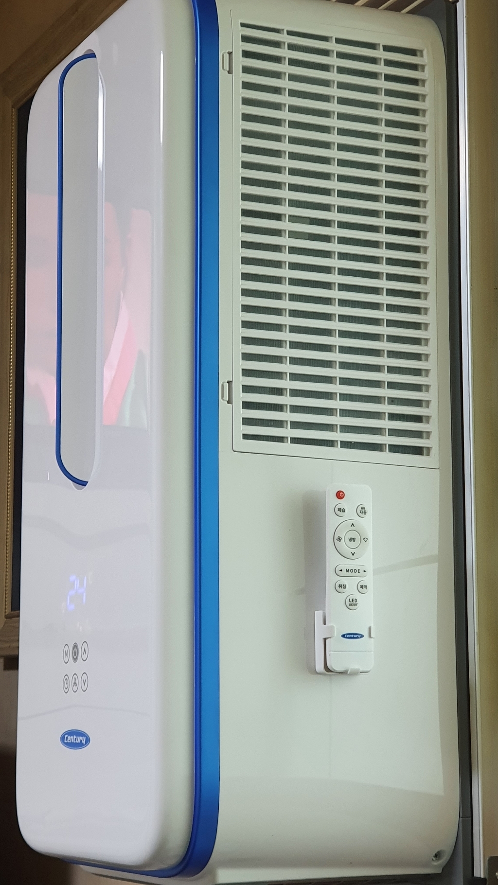 센추리 인버터 창문형 에어컨 세로형 PM-A004WG 방문설치 리뷰후기