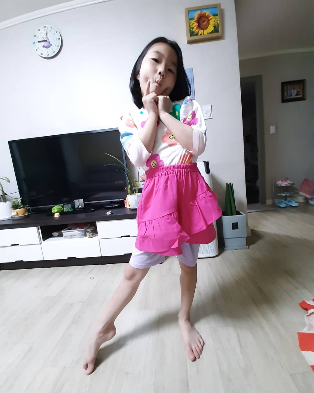 라라아망 여아용 케이트 티셔츠