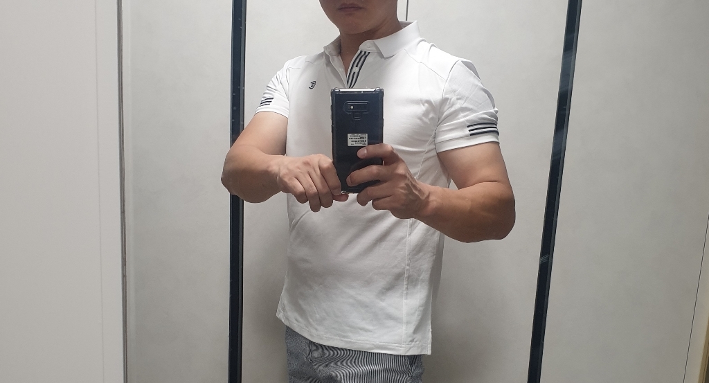 클리브랜드 남성용 골프 믹스테잎 장식 반팔 티셔츠 CGKMTS027 리뷰후기