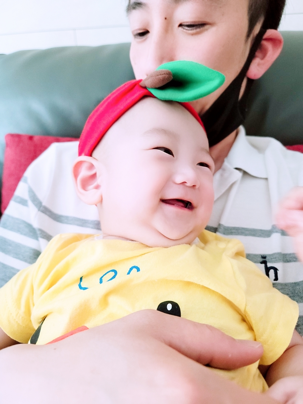 아기 터번 여아 남자아기 헤어밴드 면 스판 사과 머리띠 리뷰후기