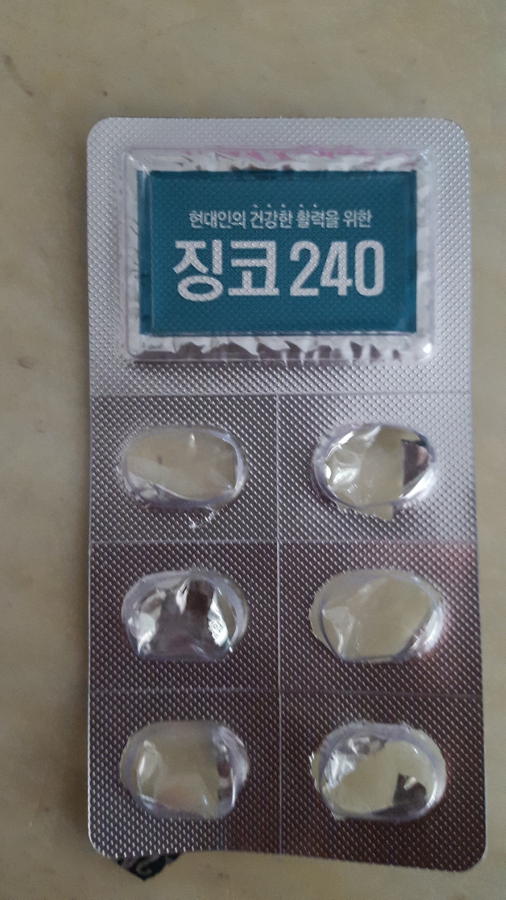중외제약 징코 240 영양제
