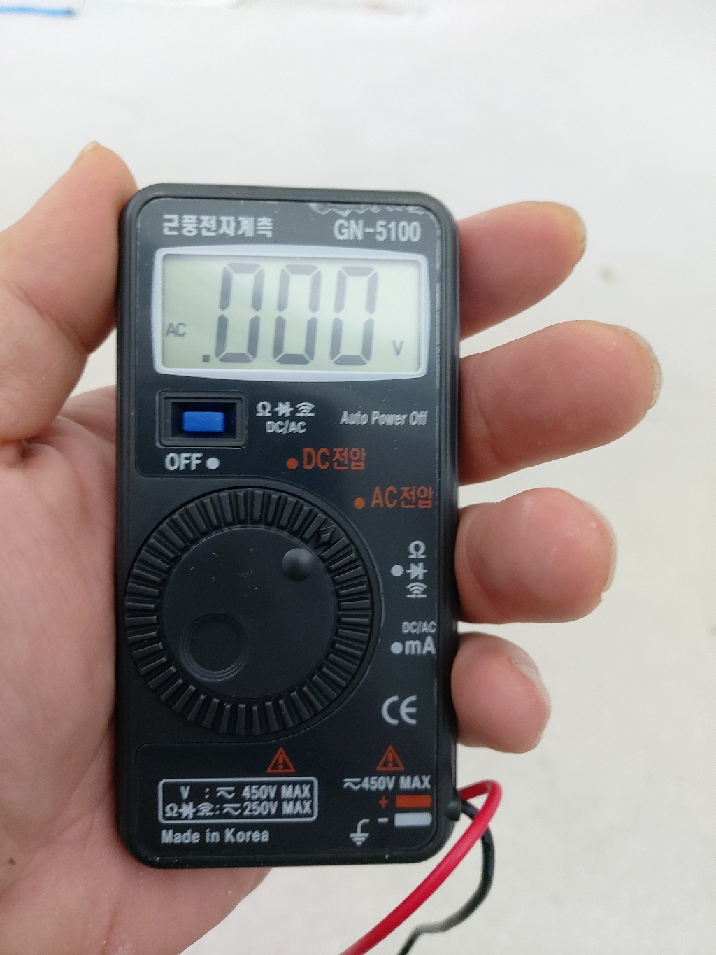 근풍전자계측 N-5100 국산 포켓 테스터기