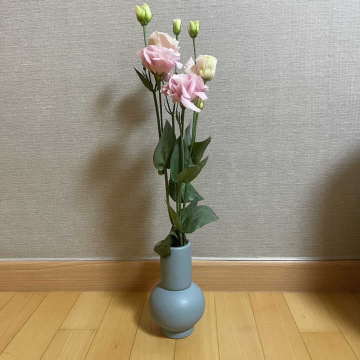 하루의공간 빈티지 스카이 도자기 화병 리뷰후기
