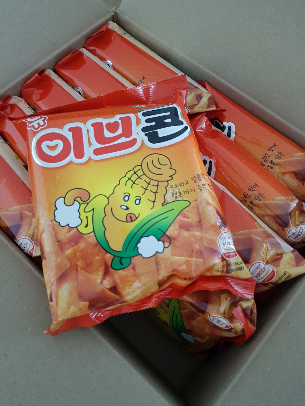 이브콘 10봉 옥수수 스낵 리뷰후기