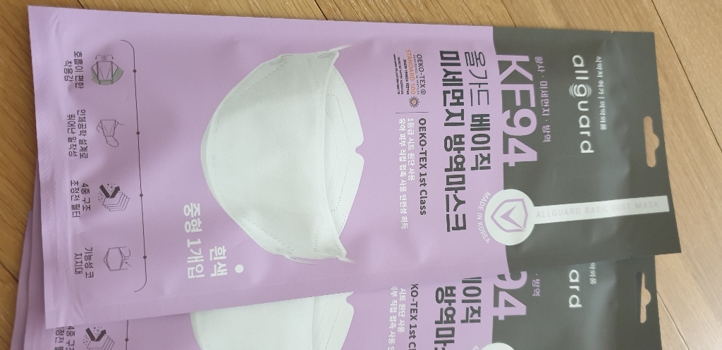 올가드 베이직 마스크 중형 KF94 개별포장
