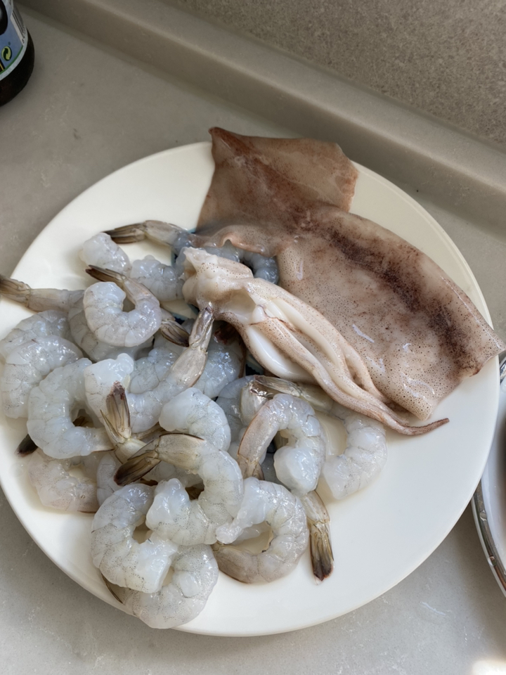 미국산 손질 통오징어