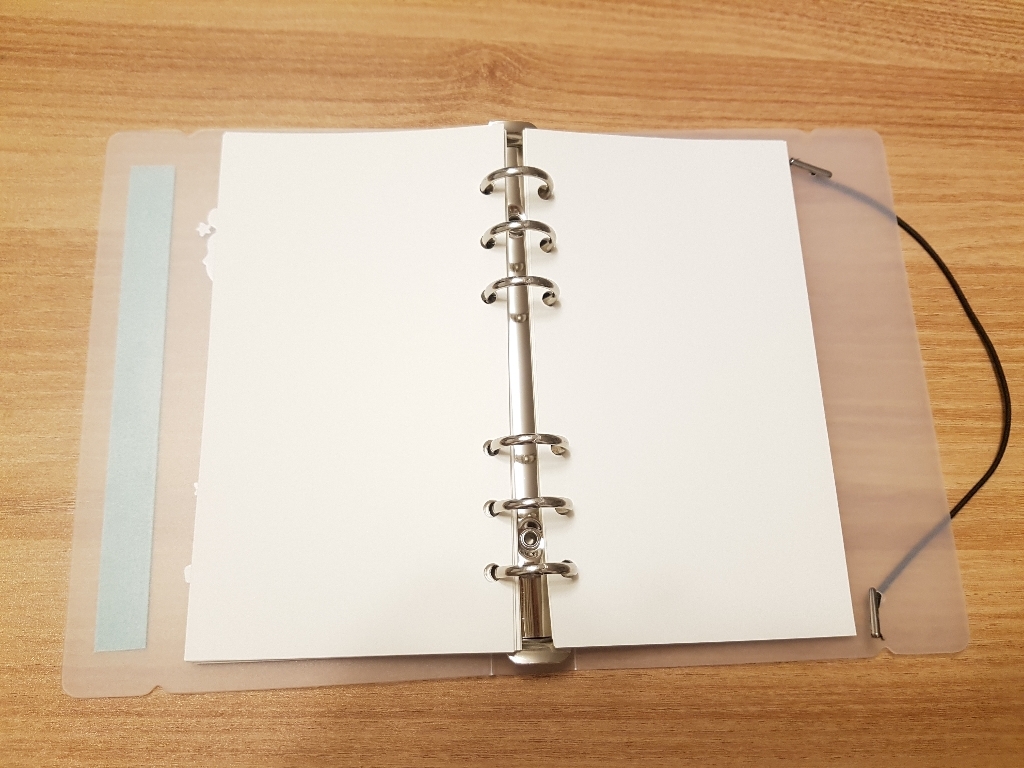 와우샵 반투명 6공 다이어리 커버 A5 A6 A7