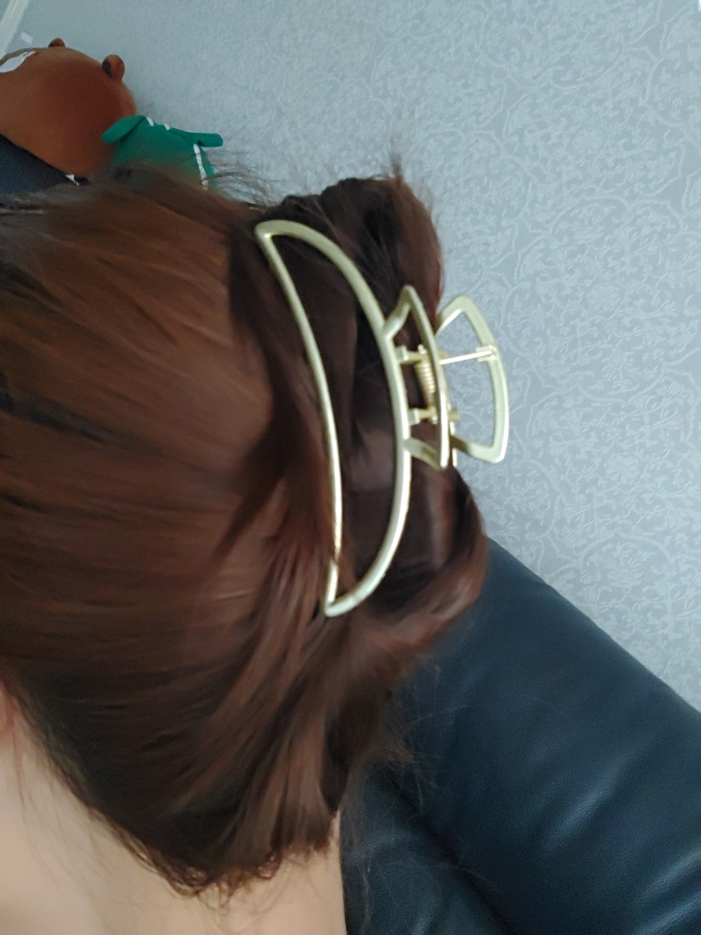 메탈 초승달 집게핀 대_미홀릭 올림머리 바나나 반달 금속 빅사이즈 헤어핀 라지 리뷰 후기