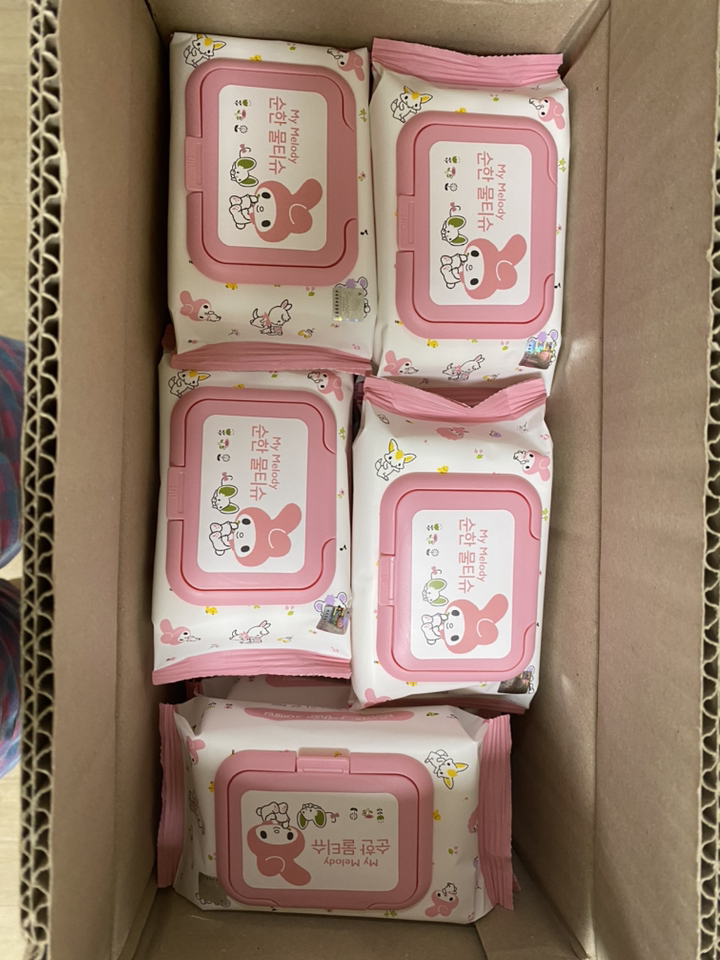 케이제이 마이멜로디 순한물티슈 30매입