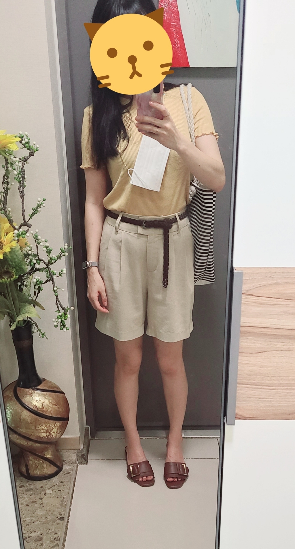 온도바이헤이 가죽 꽈베기 여성벨트