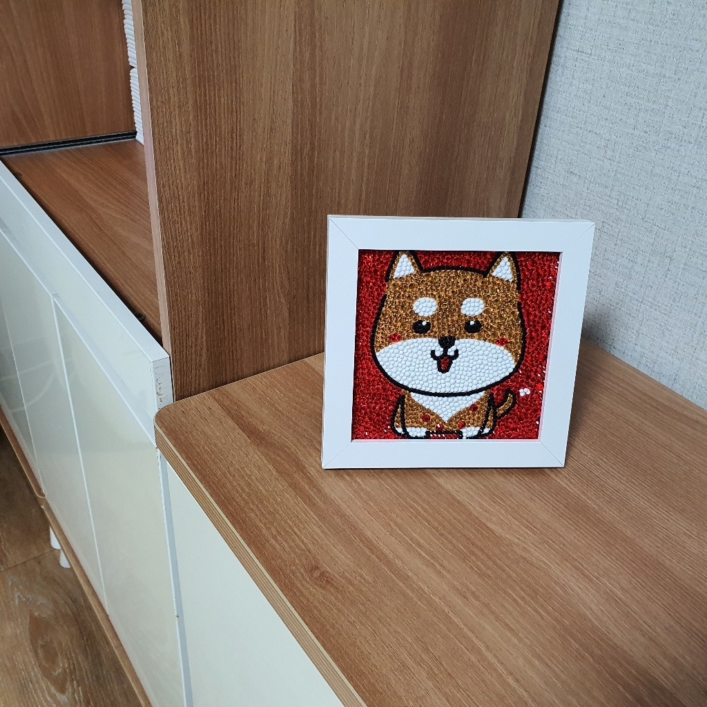 아이룸데코 액자형 고양이 보석십자수 DIY 리뷰후기