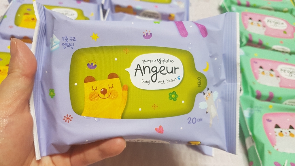 앙쥬르 45 물티슈 휴대용 랜덤 발송 리뷰후기