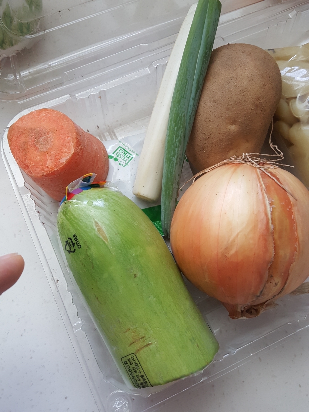 프레시밀 감자수제비 재료 리뷰후기