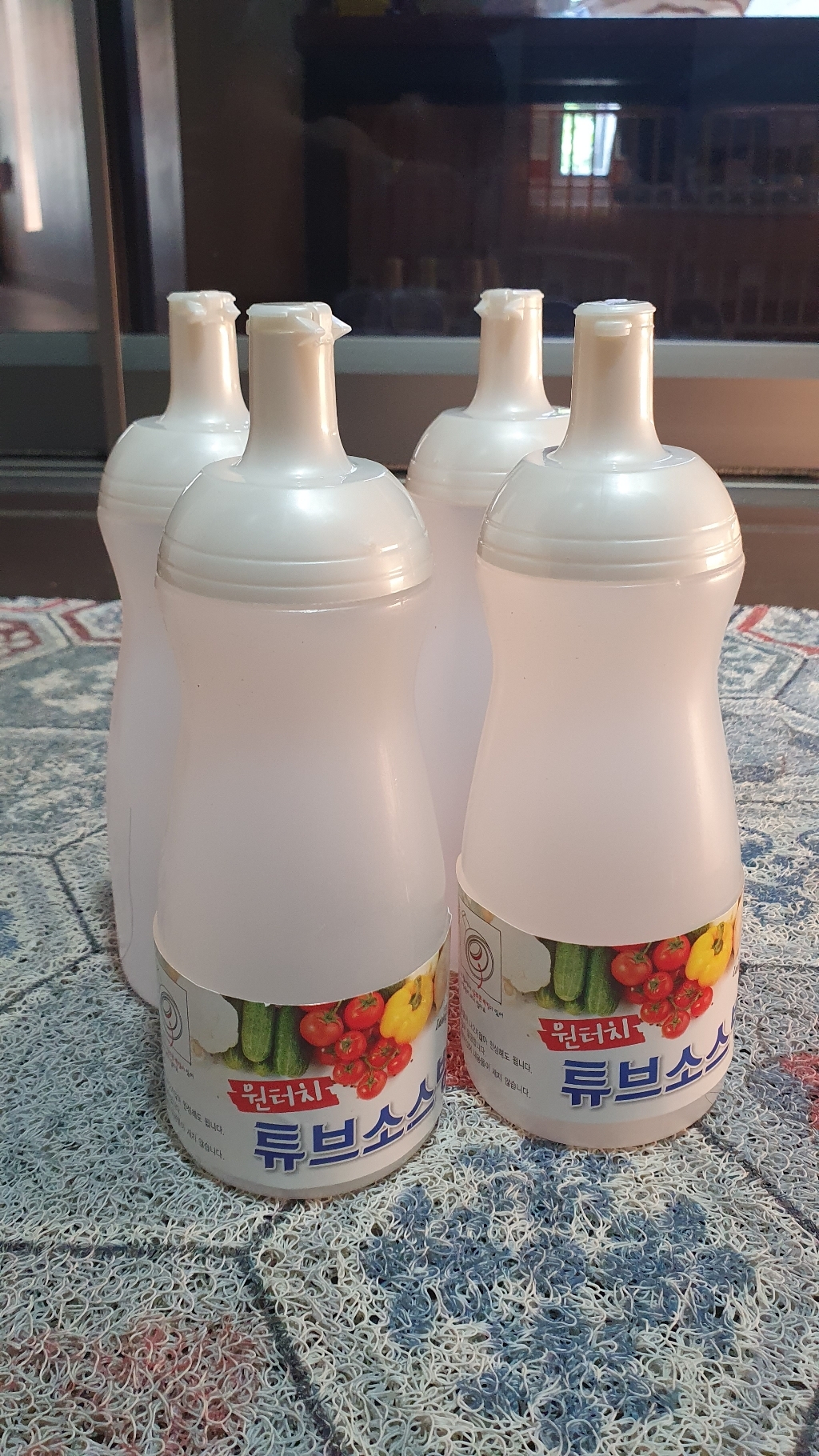 리빙패밀리 원터치 소스병 아이보리