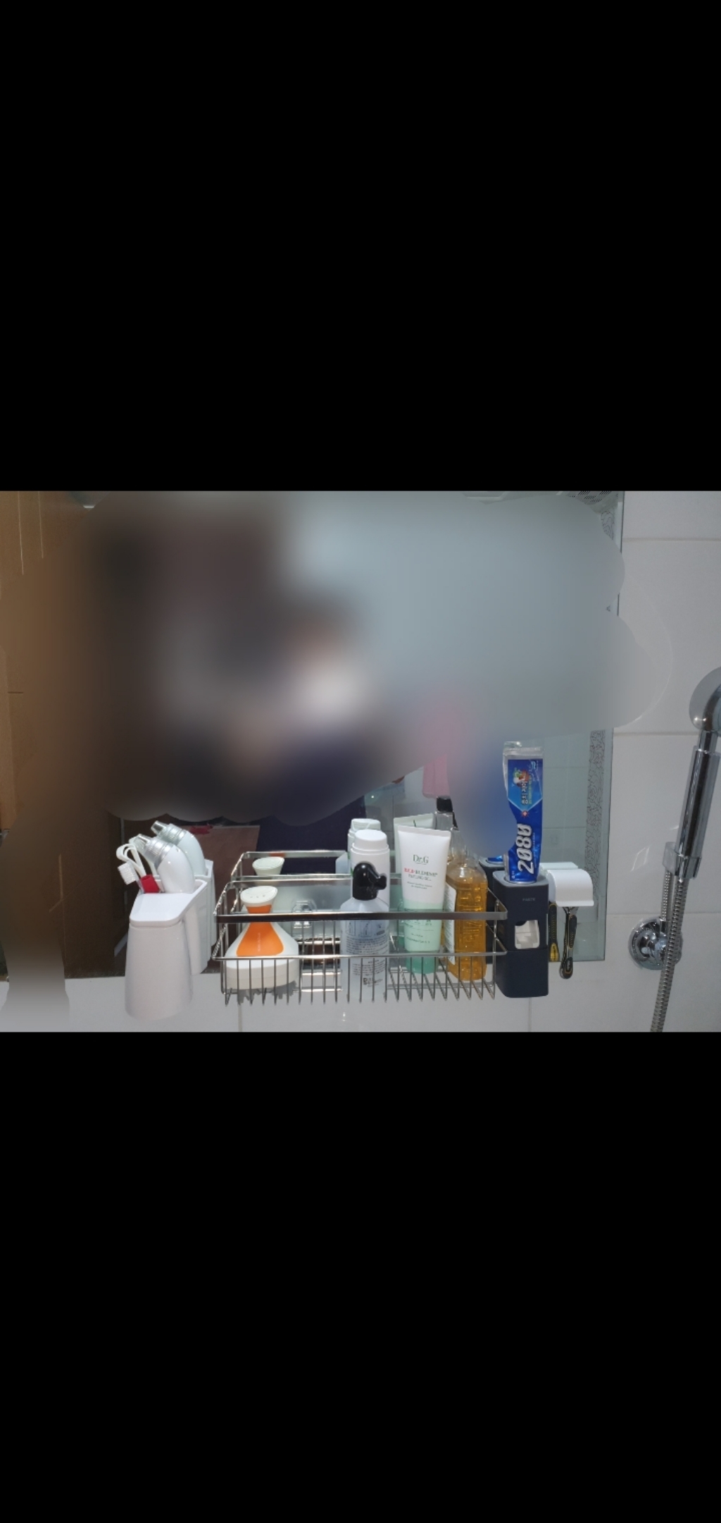 4+4 접착식 샴푸걸이 샴푸 디스펜서 공중부양 홀더 정리용품 리뷰후기
