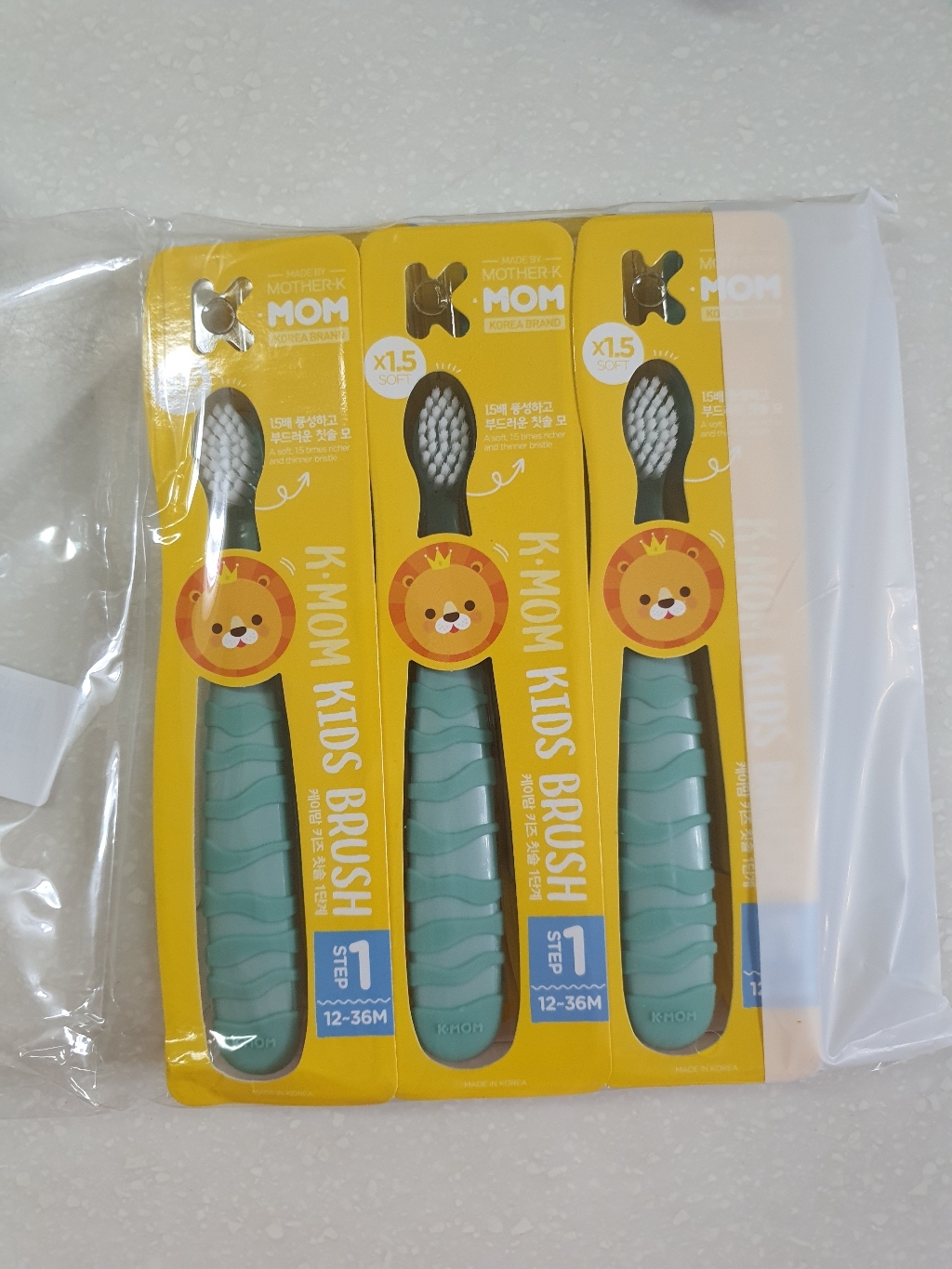 케이맘 키즈 칫솔 1단계 3종 리뷰후기