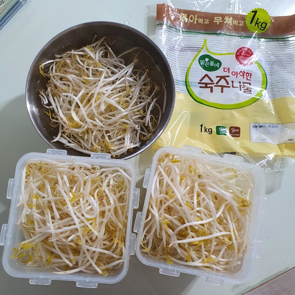 맑은물에 더 아삭한 숙주나물 리뷰후기