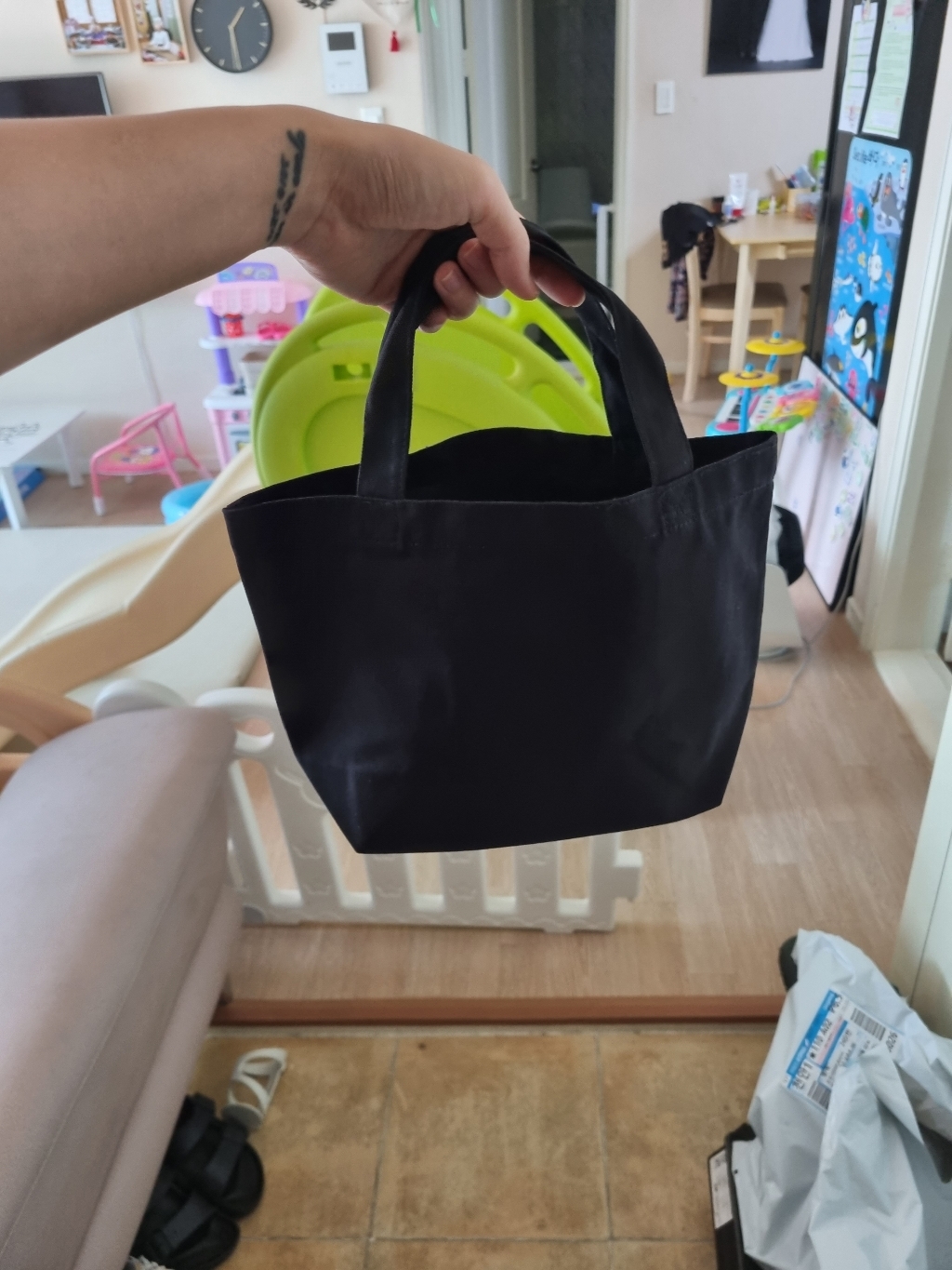 무지 디자인 에코백 DIY 캔버스 천가방 보조가방 빅사이즈 SEE-01