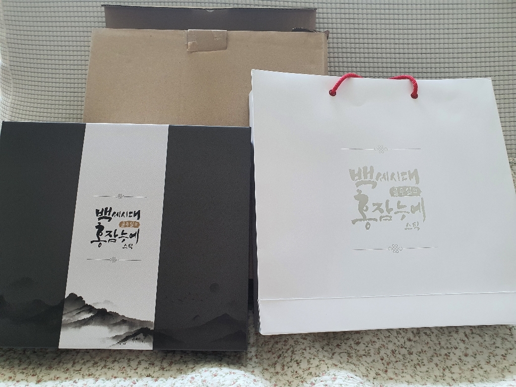 백세시대 골든실크 홍잠 누에 스틱