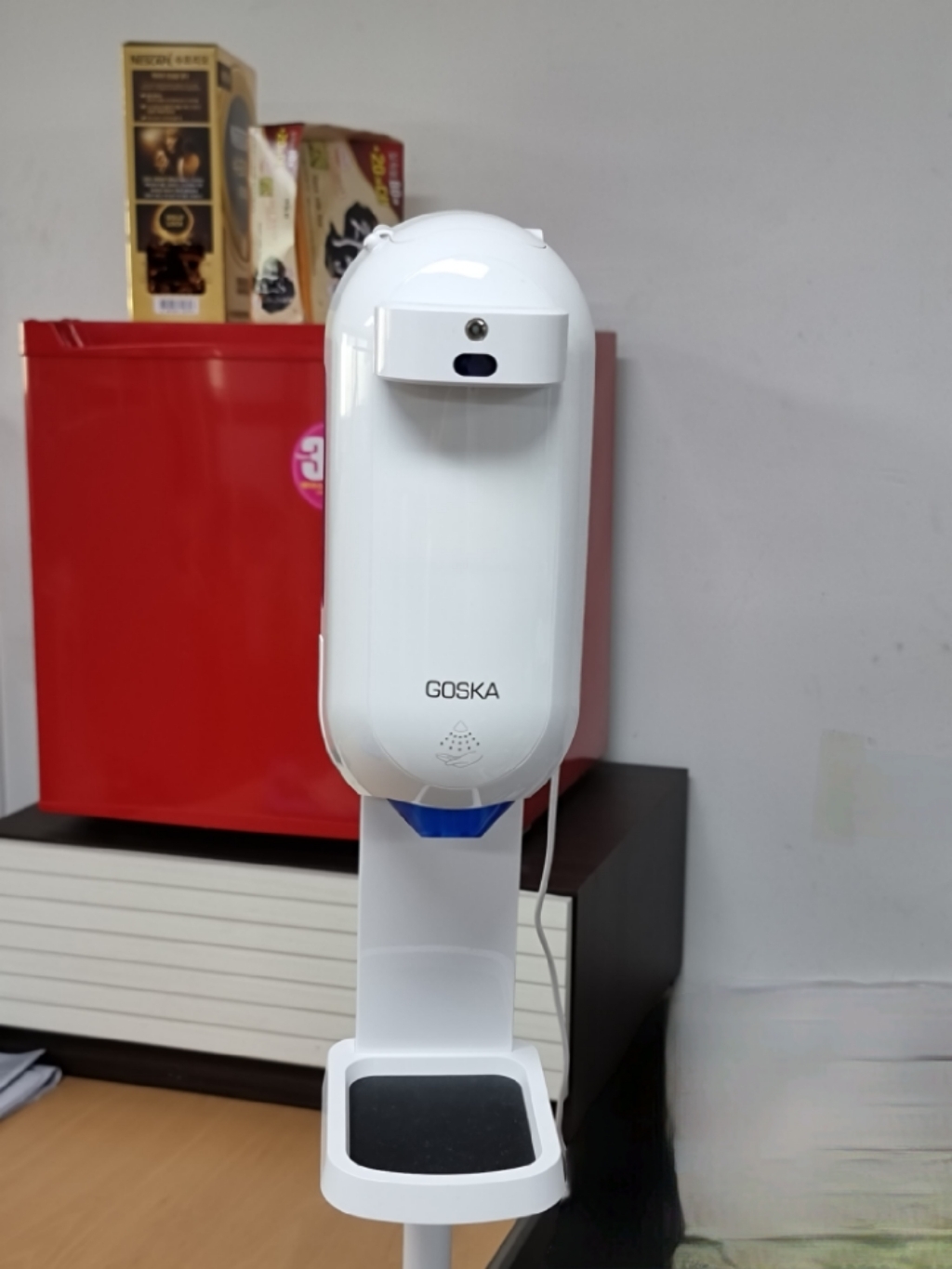 비접촉 온도측정 자동 손소독기 OSKA 5 US