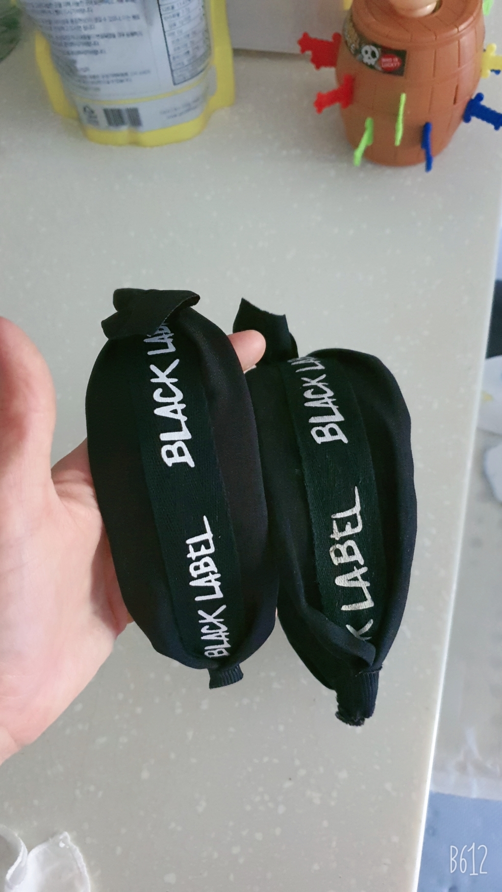 블랙라벨 레터링 머리띠 바니 리본 블랙 헤어밴드 여성 반다나 여자 터번