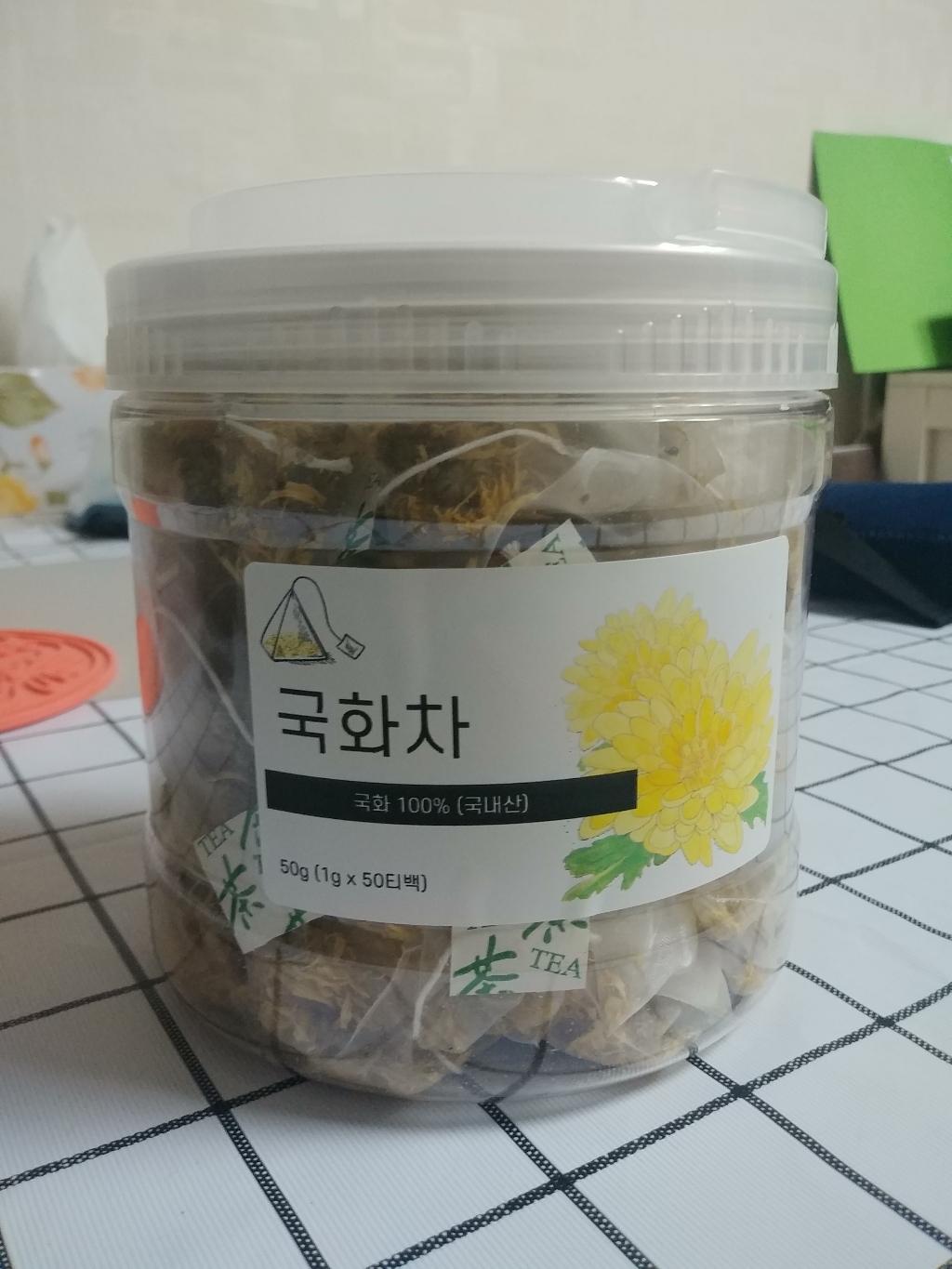 국화차 티백