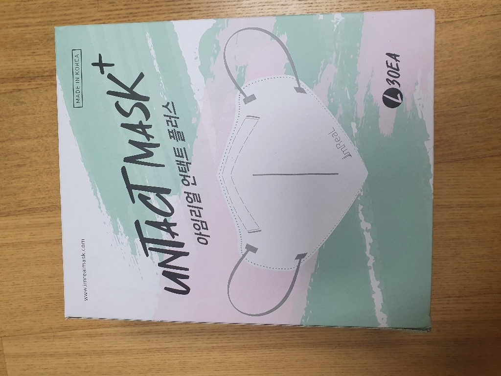 아임리얼 언택트 플러스 마스크 새부리형 중형 파스텔민트