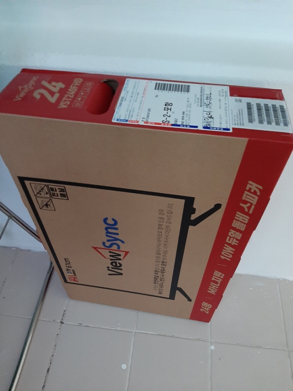 뷰싱크 VST240FHD FHD TV 전문택배 안전배송