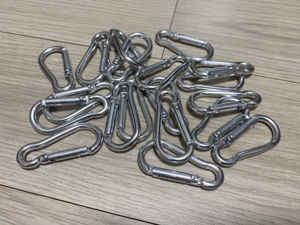 두포츠 카라비너 비나 캠핑 등산 가방 열쇠 고리 강철비너 퀵링크 와이어키링