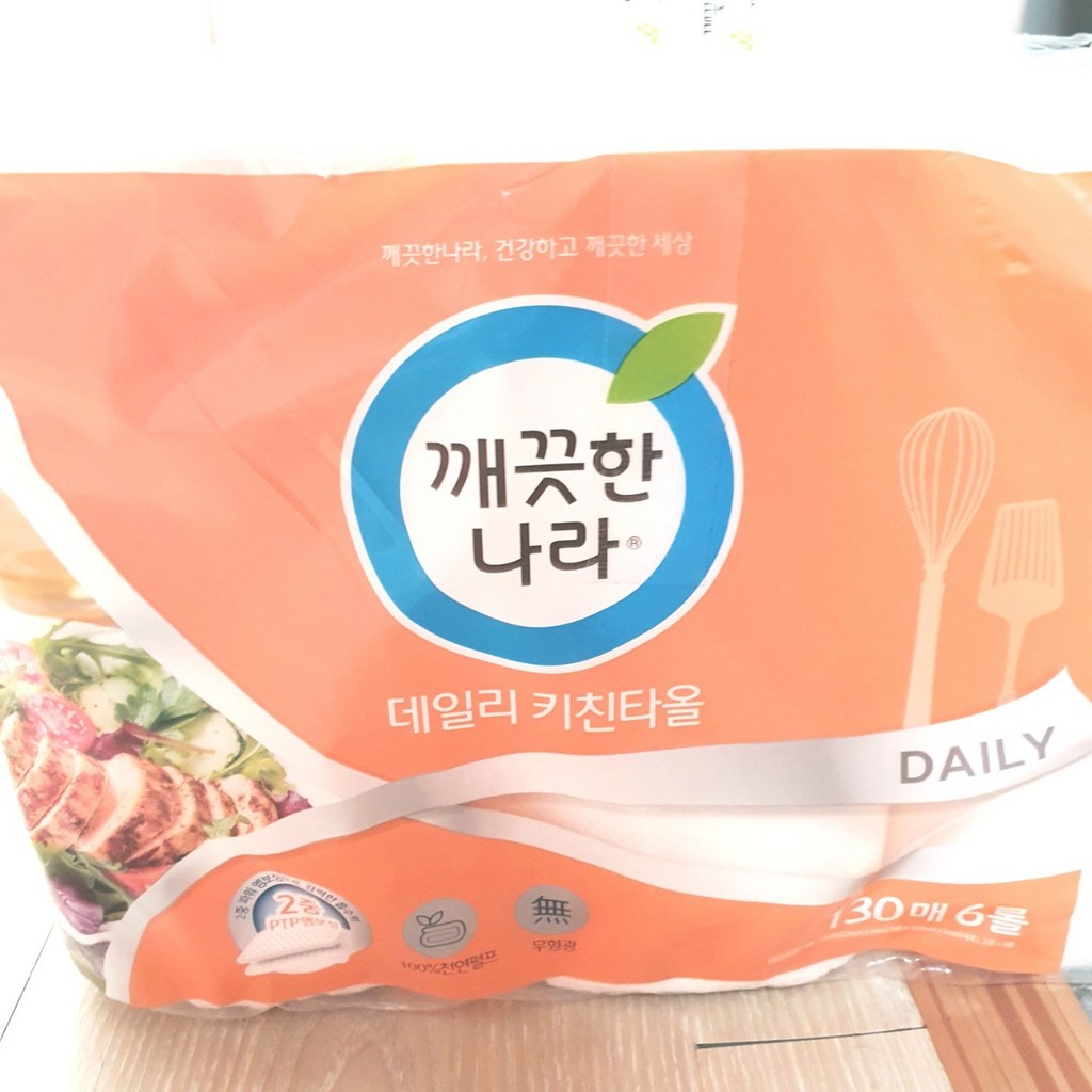 깨끗한나라 데일리 천연펄프 키친타올 130매