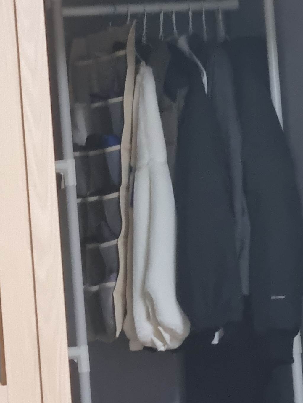 로즈로드 양면 속옷케이스 베이지 앞면 6칸 뒷면 18칸