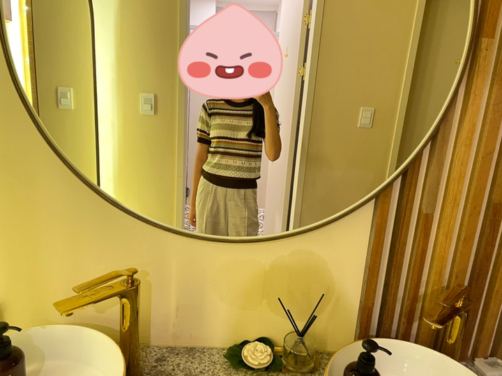 미쏘 여성용 컬러 스트라이프 스카시 조직 스웨터 리뷰후기
