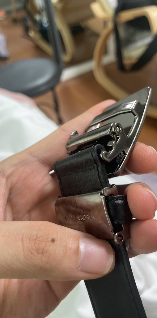 블랑플뢰르 남성용 소가죽 홀로그램 정장벨트 BA1330081N1