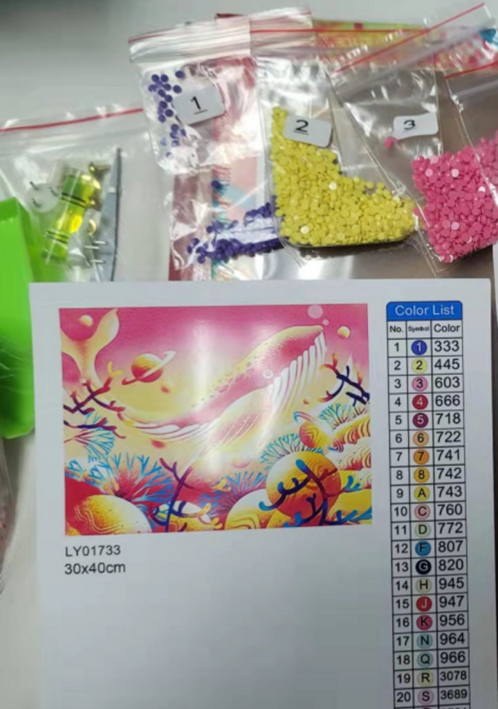 FASEN DIY 보석십자수 캔버스형 3040 리뷰후기