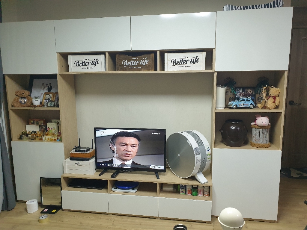 더파인스 책장형 시스템 거실장