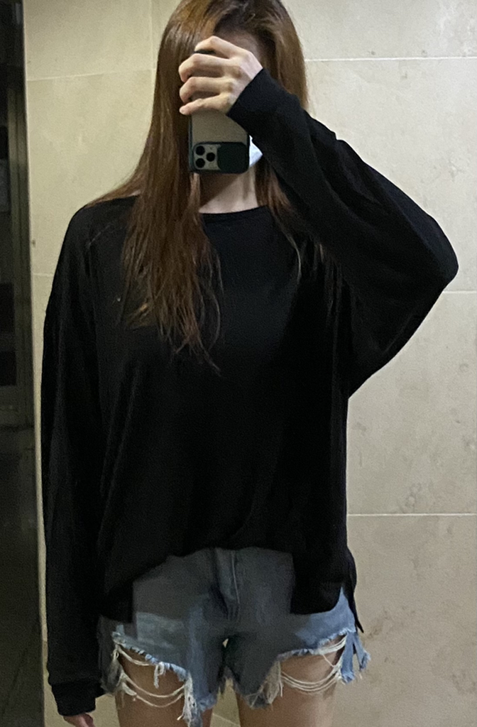 토마토토리 여성용 밀크 박시 티셔츠