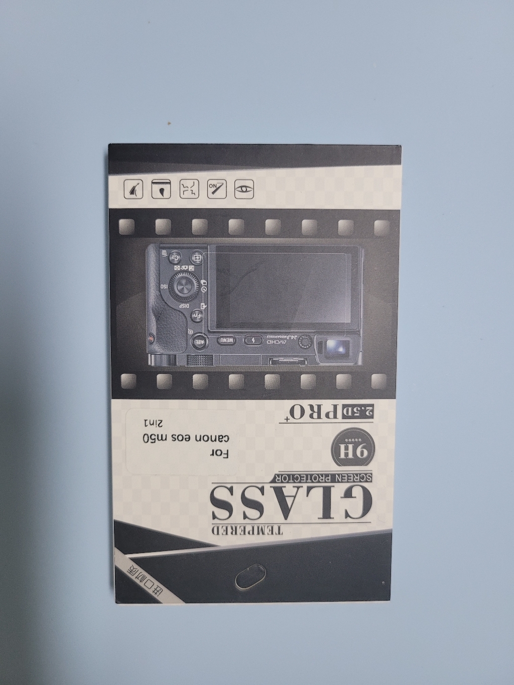 캐논 EOS 50 투명 고광택 지문방지 액정보필름