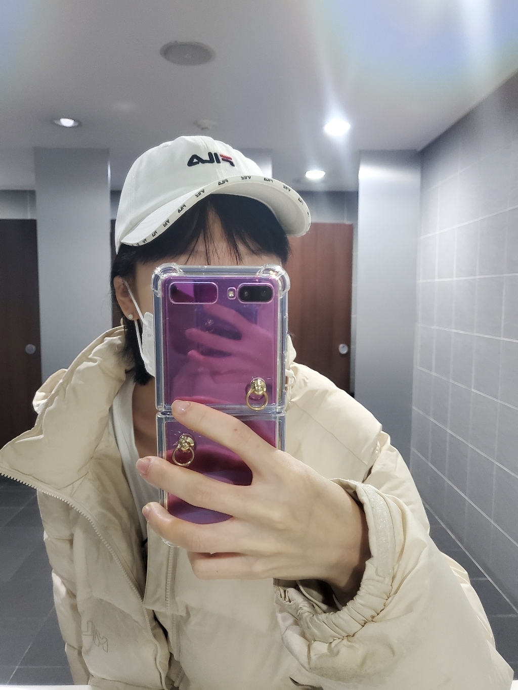 휠라키즈 아동용 로고테잎 볼캡 FK3CD1302X