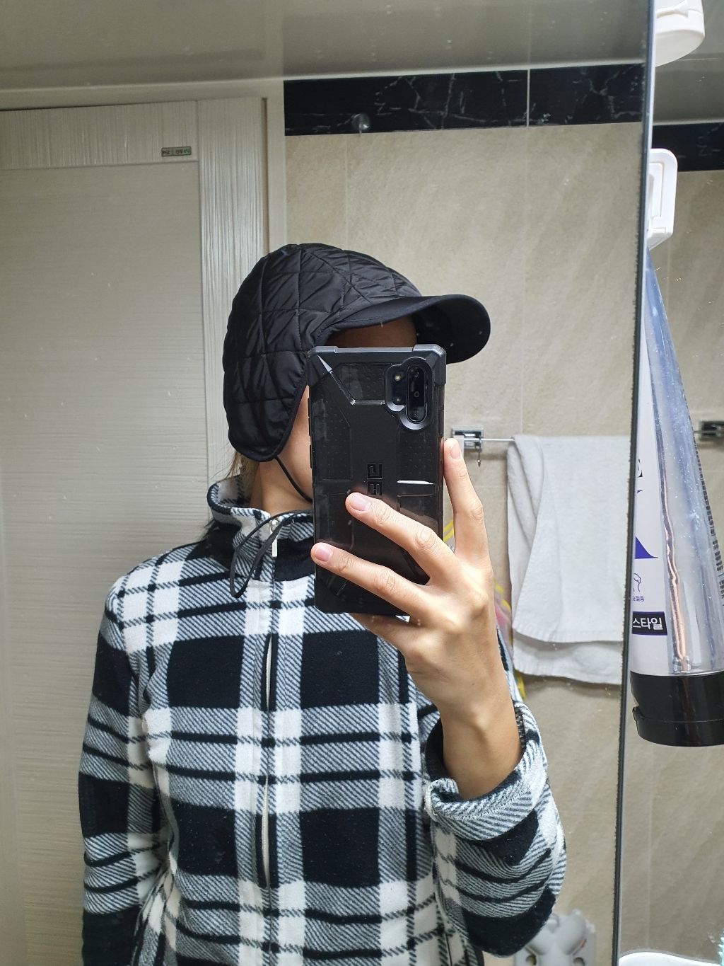 라핑 엑스트라 퀼팅 트래퍼햇