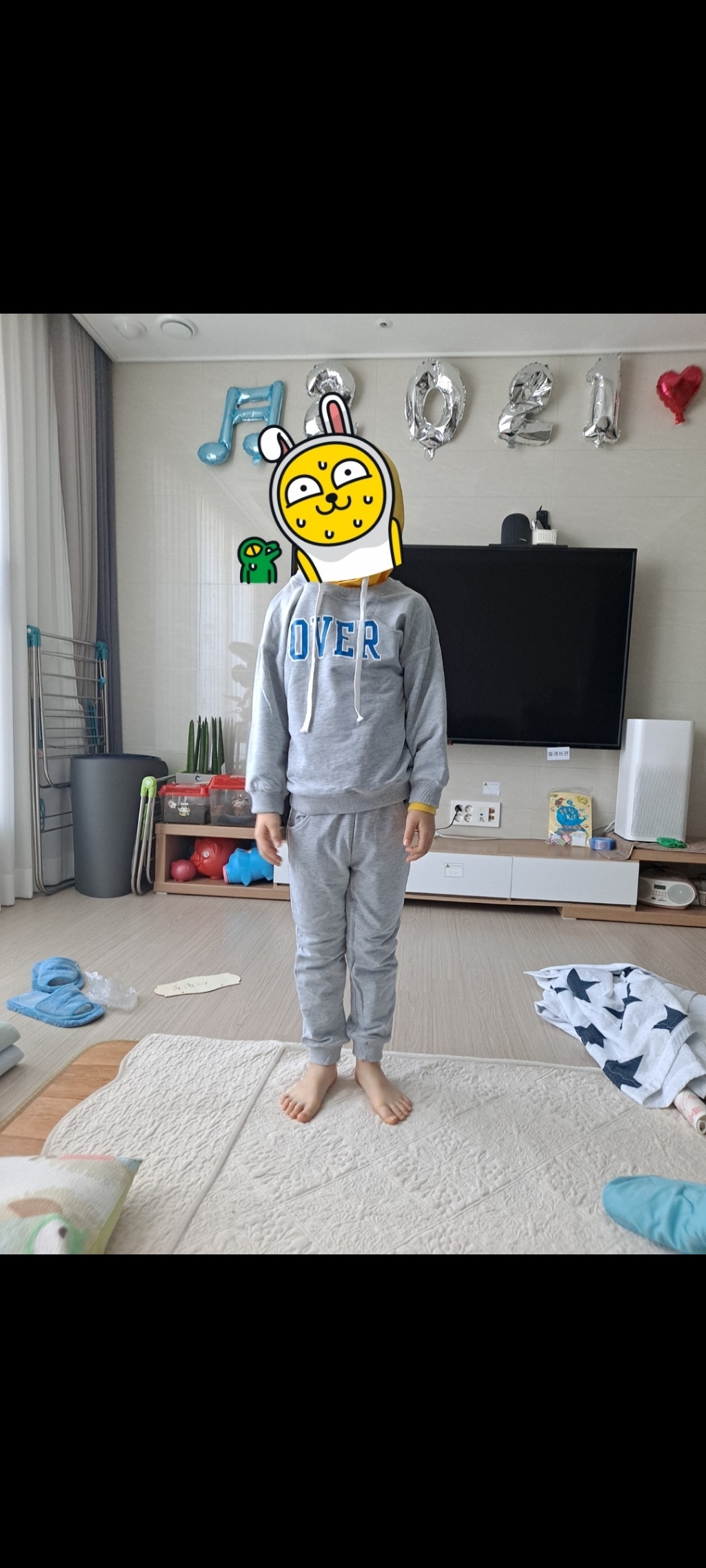 꼰띠키즈 아동용 오버 상하복