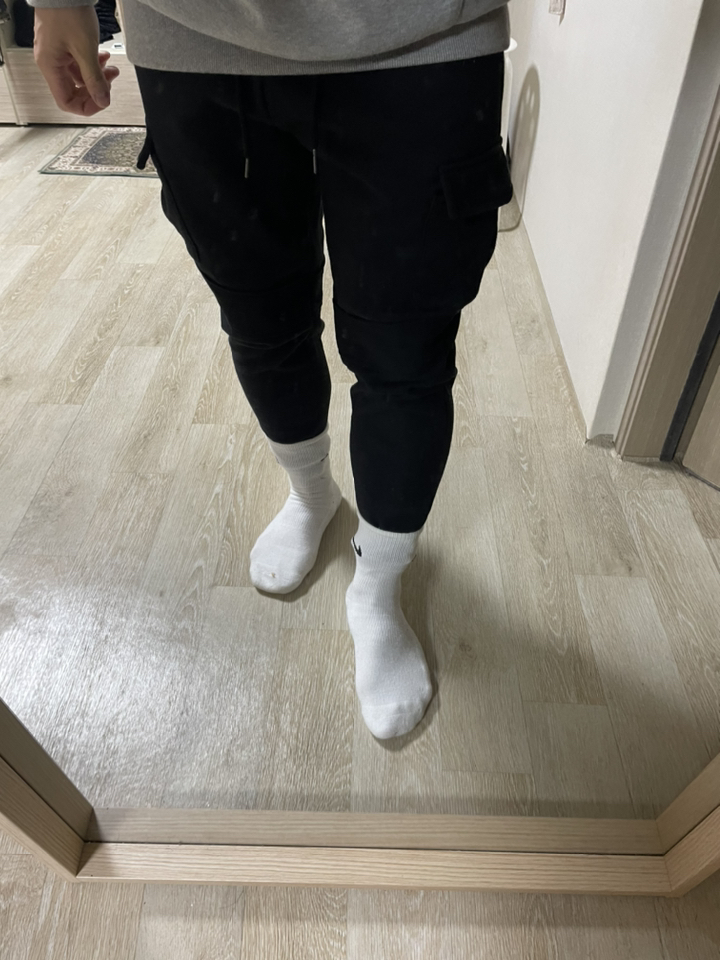매드문 카고주머니 조거 기모 트레이닝팬츠