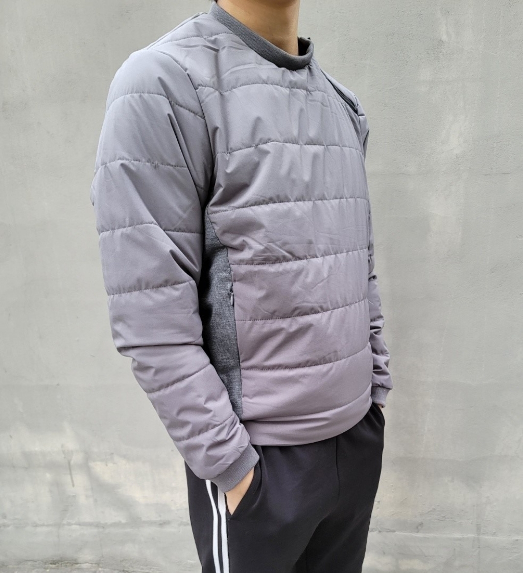 콘피아르 어깨 지퍼 포인트 패딩 맨투맨 TC2019
