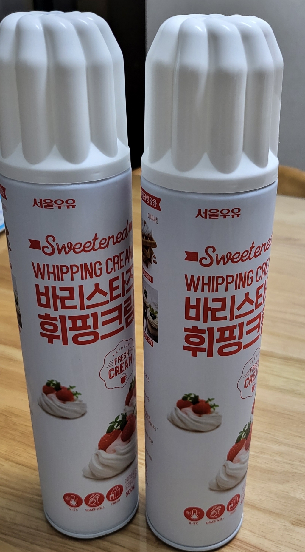 서울우유 바리스타즈 휘핑크림 스프레이형
