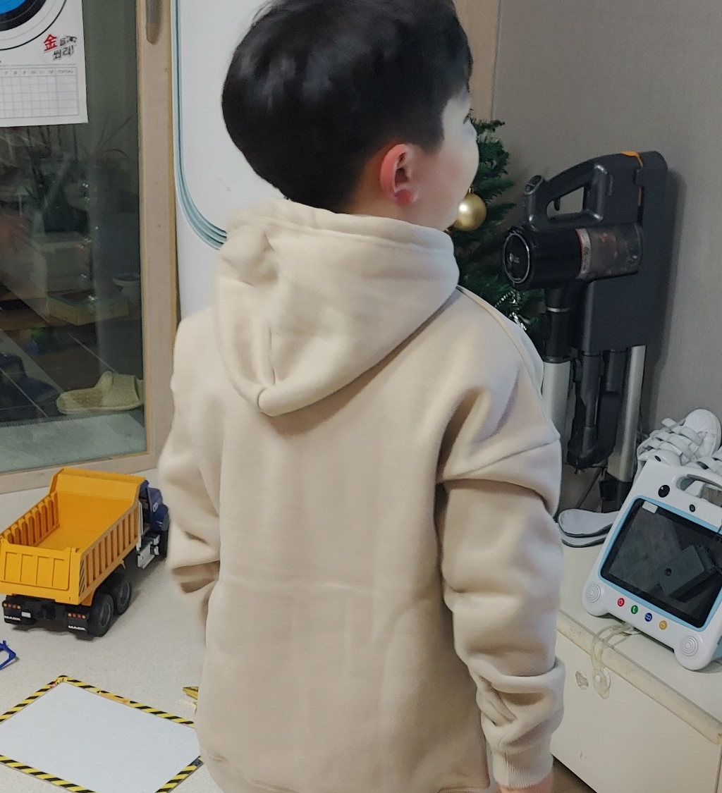 뉴욕꼬맹이 아동용 기모 오버핏 후드티 A155