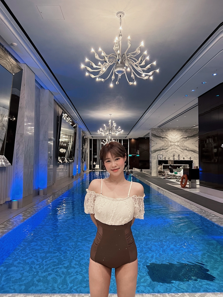 VANANA2 여성 레이스 아일렛 오프숄더 모노키니 원피스 수영복