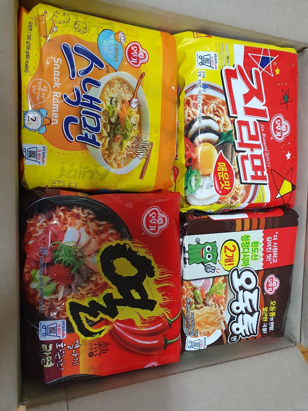 오뚜기 라면 실쏙 오진열스 1박스