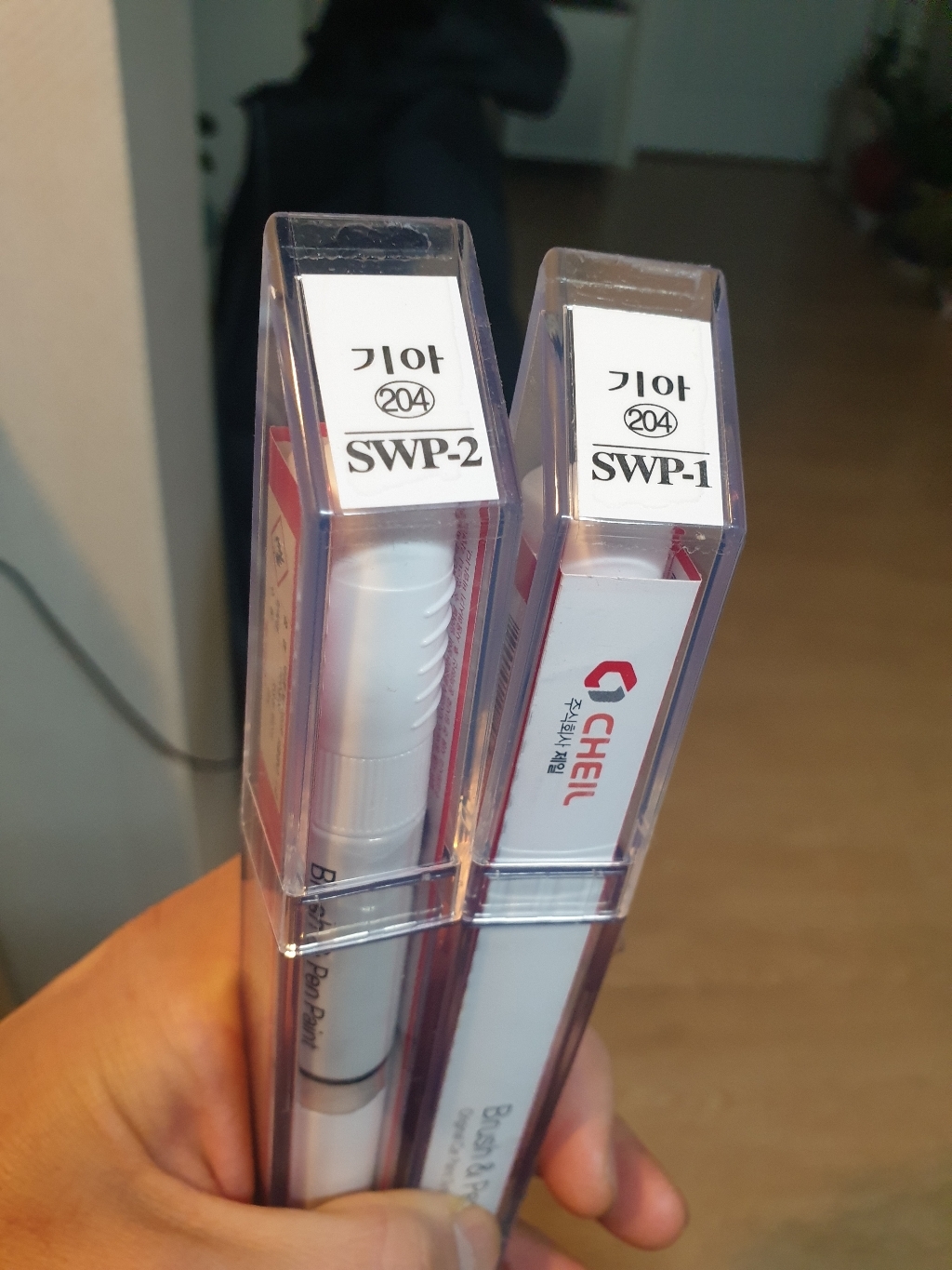 제일케미칼 카페인트 붓펜페인트 기아 SW 스노우화이트펄 컬러펜 펄코트
