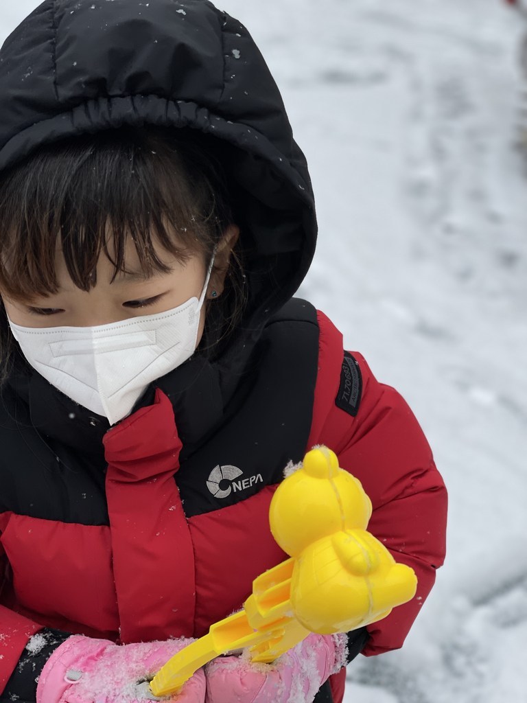 해피아이 눈 집게 스노우볼 메이커 대형 눈 오리 눈집게 몰랑이 리뷰후기