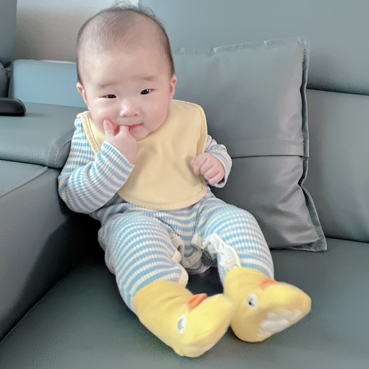 컬러무지 바니블라썸 순면 사계절용 여름용 턱받이 4종 중 택1
