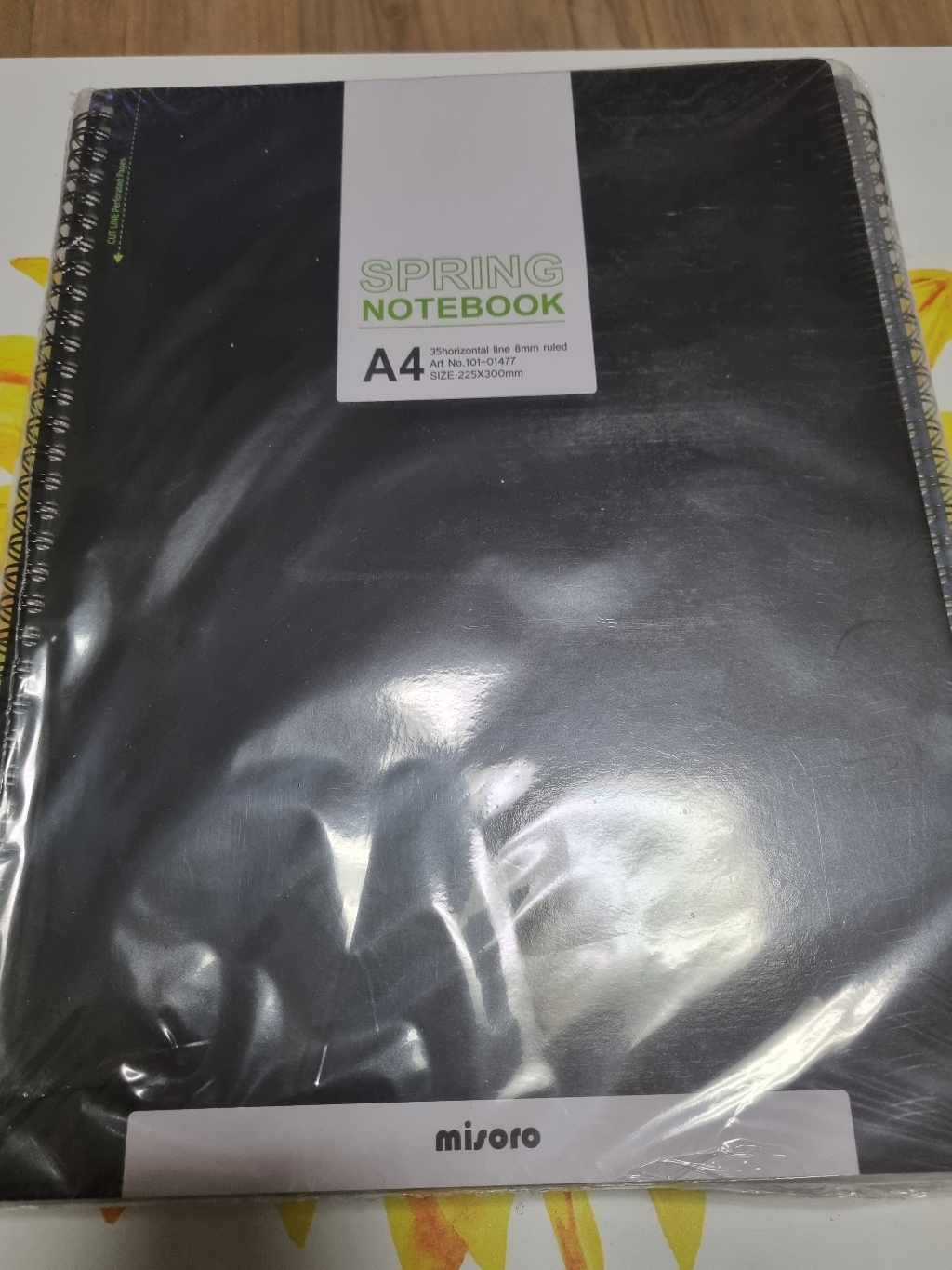 미소로 3500 A4스프링노트 70매 225300 101-01477